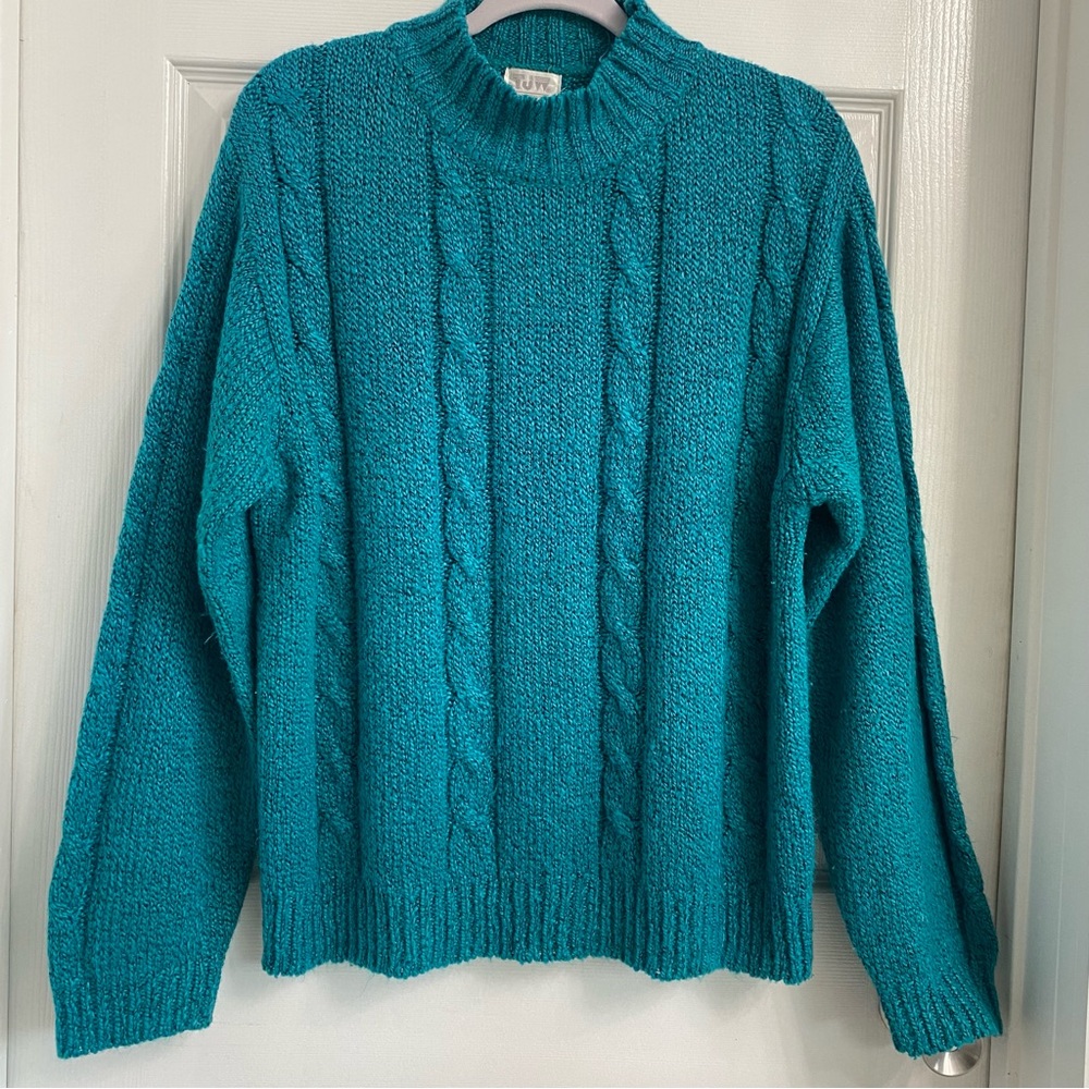 Mervyns Vintage Knit sweater in Teal